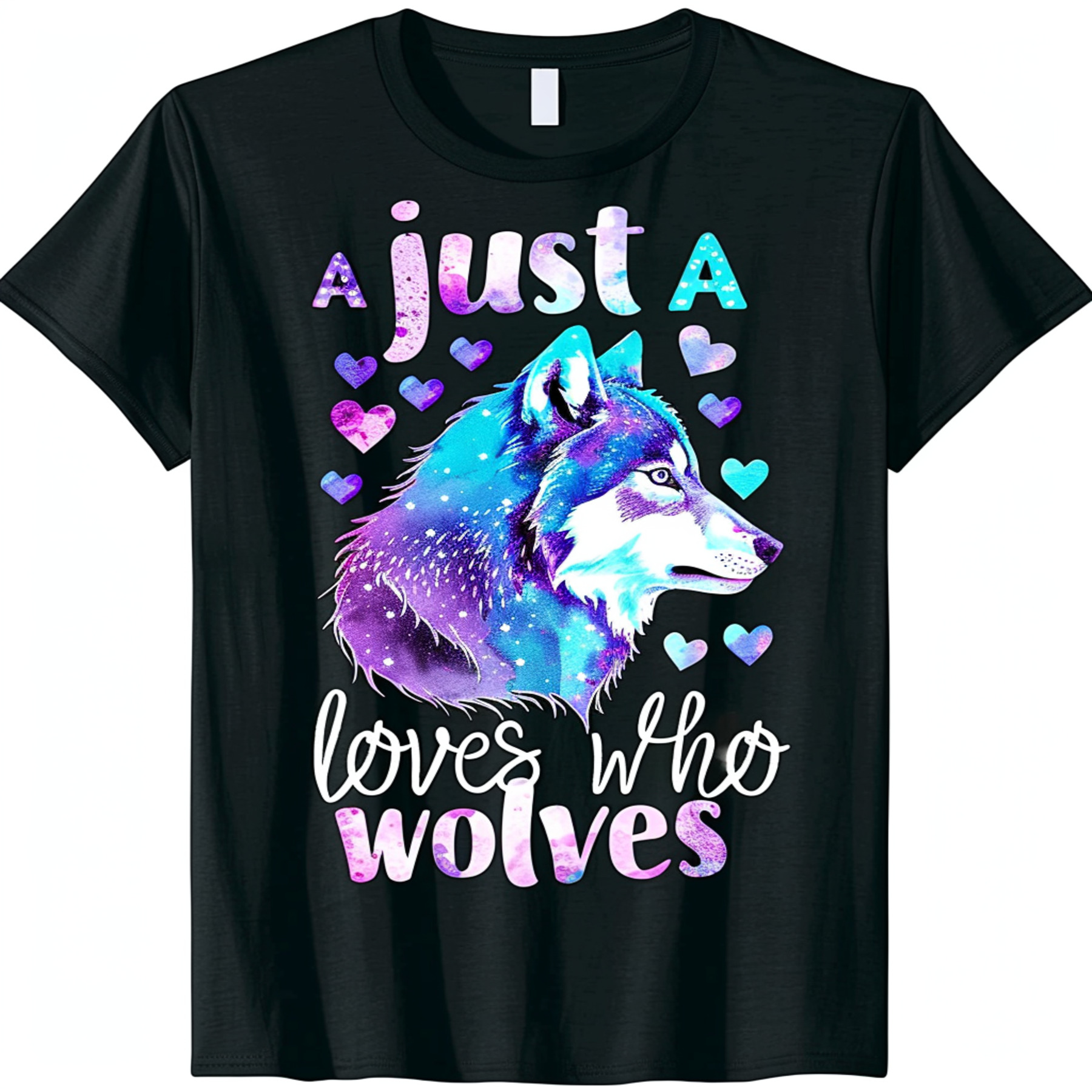 Unleash Your Inner Wolf Lover with Our Galaxy Wolf Design Plus Size