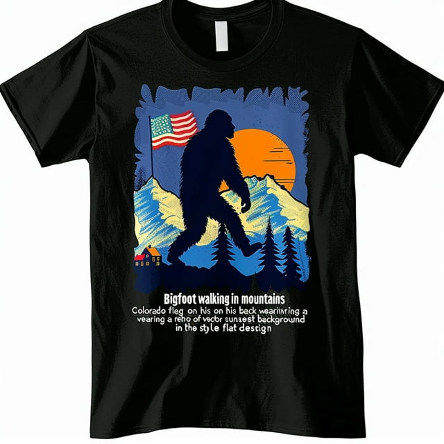 Unleash Your Wild Side with Our Exclusive Bigfoot Colorado Flag Black ...