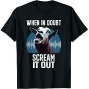 Unleash the Laughter: Epic Screaming Goat Meme Shirt for Nonstop Fun