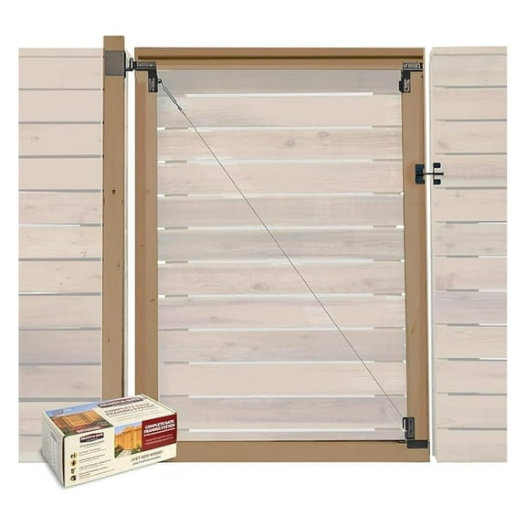 Unlimited Frameless Gate Kit with Anti Sag Design, Openings Up to 72" x 84"