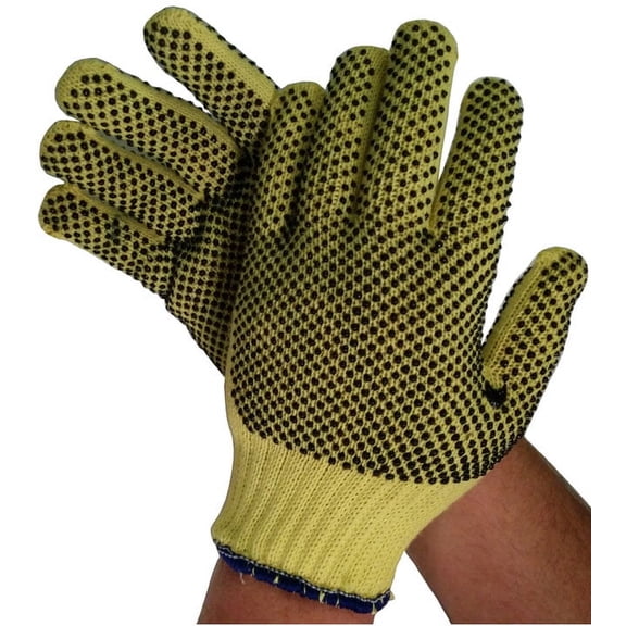 Unlined Kevlar Glove with Dots on Both Sides (Sold by Dozen) Medium Size
