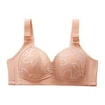 thumbnail image 1 of Unlined Minimizer Lace Bra Underwire Bra-Pinch-Free Straps Convertible Bra Padded Seamless Adjustable Straps Bra, 1 of 4