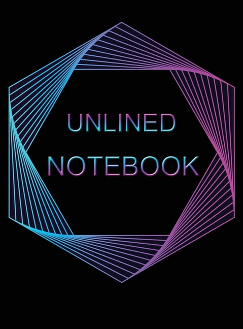 Unlined Notebook: 100 pages Unruled Blank Notebook (Hardcover)