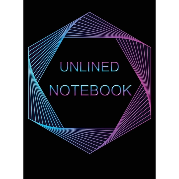Unlined Notebook: 100 pages Unruled Blank Notebook (Hardcover ...