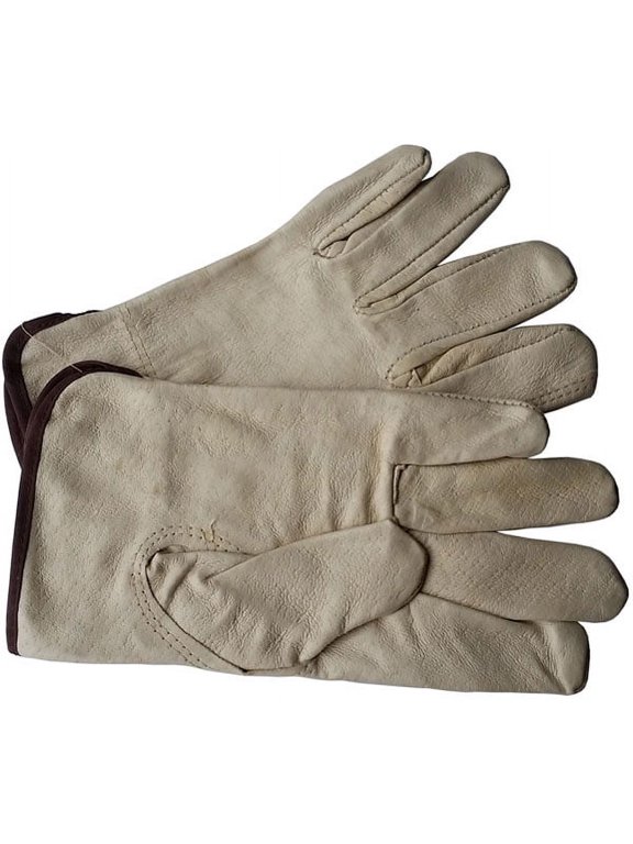 Unlined Pigskin Driver Leather Work Gloves (Sold by Dozen) Size Large
