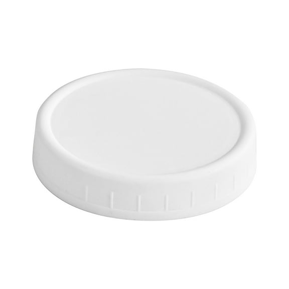 Unlined Ribbed Leakproof Storage Jar Lids, Easy Grip Screw-On Design With Food-Grade Material, Fits Regular Mouth & Wide Mouth Jars For Food Organization