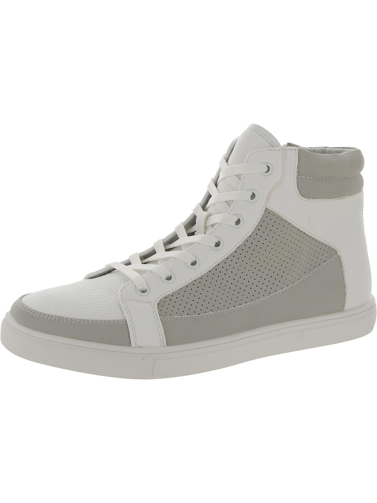 Unlisted Kenneth Cole Mens Stand Faux Leather Lace-Up High-Top Sneakers ...