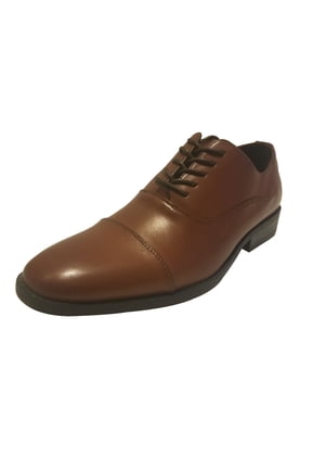 Unlisted by Kenneth Cole Men's Sphere Cap-Toe Oxfords Brandy 7M