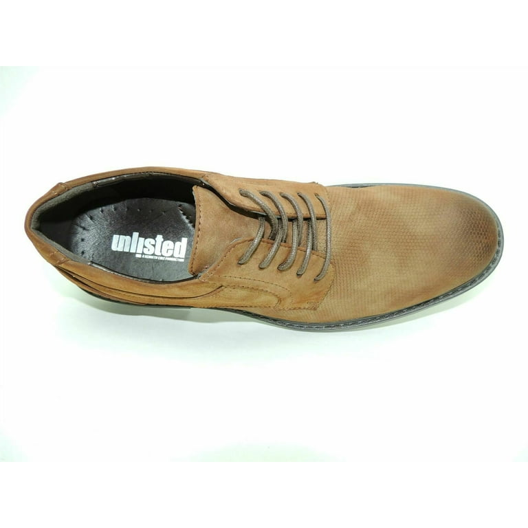 Unlisted by Kenneth Cole Mens Buzzer Oxford C Dress Shoes Title 7 Brown