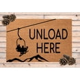 thumbnail image 1 of Unload Here Ski Mats for Front Door Entry Front Porch Doormat Non-Slip Carpet Rugs Floor Mat Decorative for Home Bathroom Kitchen Indoor 20x32 Inch, 1 of 6