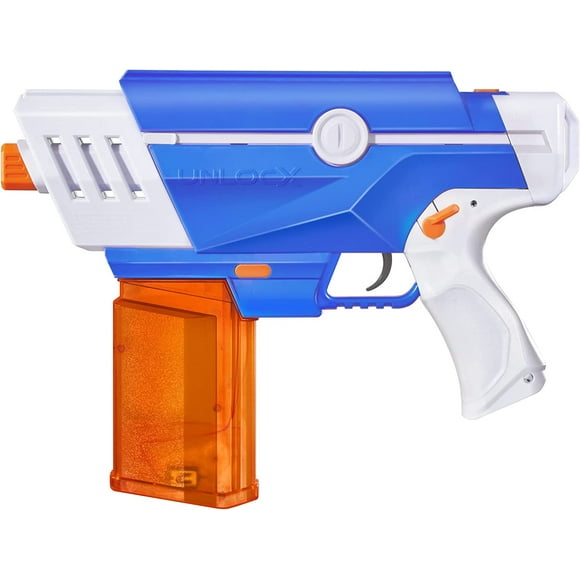 UnlocX Gel Ball Blaster Kit - Fully Automatic Rechargeable Blaster, Blue