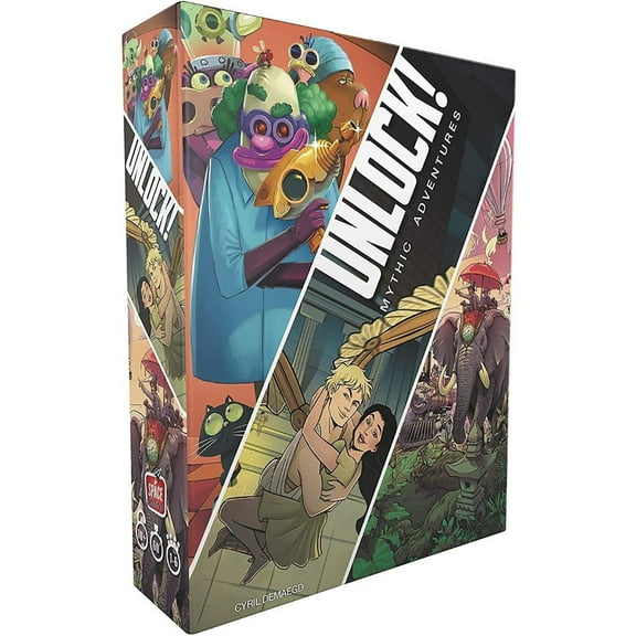 Unlock! Mythic Adventures Cooperative Family Card Game for Ages 10 and up, from Asmodee