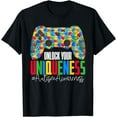 thumbnail image 1 of Unlock Your Uniqueness Puzzle Controller Autism Awareness T-Shirt, 1 of 3