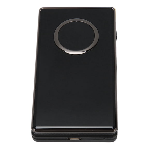 Unlocked 2G Big Button Flip Mobile Phone for Seniors with Dual SIM Card Slots - 5900mAh Ultra-Long Standby Battery, Loud Speaker Clamshell Phone (4.4 x 2.3 x 0.7 inches / 111 x 58.5 x 18.2 mm), Black