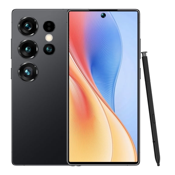 Unlocked Android 14 Black Mini Smartphone, 5.0" FHD Small Display 5G Cell Phone,108MP Rear 78MP Front Camera,Dual SIM Expandable Storage,6GB+128GB,4800mAh Battery,Fingerprint Unlock Global Versio