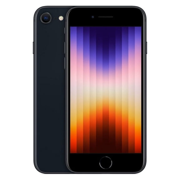 Pre-Owned Unlocked Apple iPhone SE 2022 Cell Phone 128GB 4GB RAM, NFC Wireless Technology, water resistance, Midnight