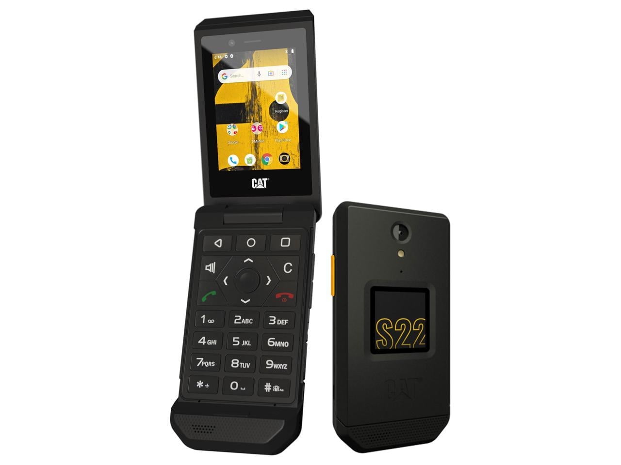 Unlocked Cat S22 IP68 16GB 4G LTE GSM Unlocked 2GB RAM Rugged Flip phone Black NEW