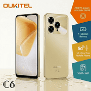 Unlocked Cell Phone 5G Smartphone OUKITEL C6 24GB8+16expansion+256GB 5150mAh Battery 50MP+5MP Mobile Phone for Urban Elites Daily Use