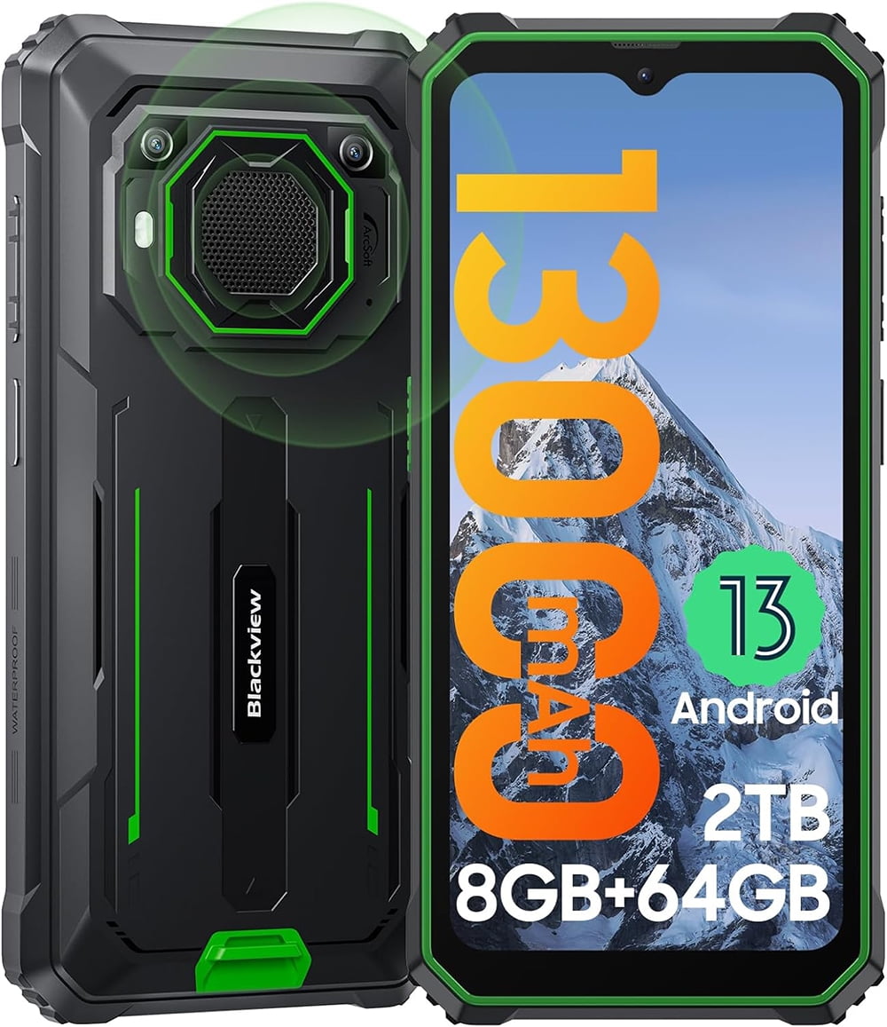 Blackview BV6200 4GB+64GB スマートフォン グリーン Blackview BV6200 Unlocked Rugged Smartphone, 64GB ROM