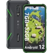 Unlocked Cell Phones, Blackview 6.6" Rugged Phone 32GB ROM 7GB RAM Android Phones 4G LTE Dual SIM 13MP Camera, BV5200, Green