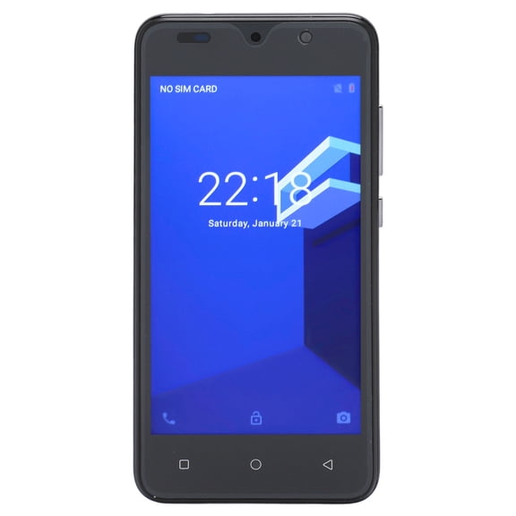 Unlocked HD Mobile Phone 5.0 in Android 12 Touchscreen Smartphone Face Unlock 6800mAh Battery Dual SIM 4GB RAM 32GB ROM Black (5.0 in / 12.7 cm)