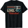 thumbnail image 1 of Unlocked Level 40 Birthday Boy Video Game Controller T-Shirt, 1 of 4