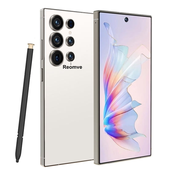 Unlocked Phone 256GB+8GB Smartphone with Tool Pen, Android 14.0 Phone,6800mAh Battery 5G Dual SIM Dual Standby(White)