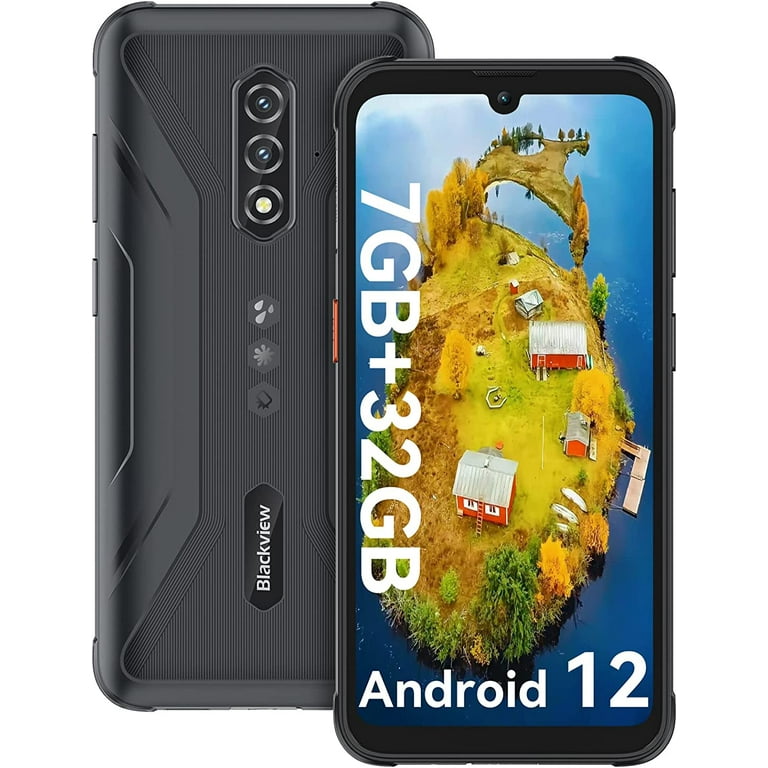 Unlocked Smartphones, Blackview 6.1 4GB+32GB ROM Rugged Phone Android 12,  4G Dual SIM Unlocked Cell Phones Fingerprint, BV5200, Green 