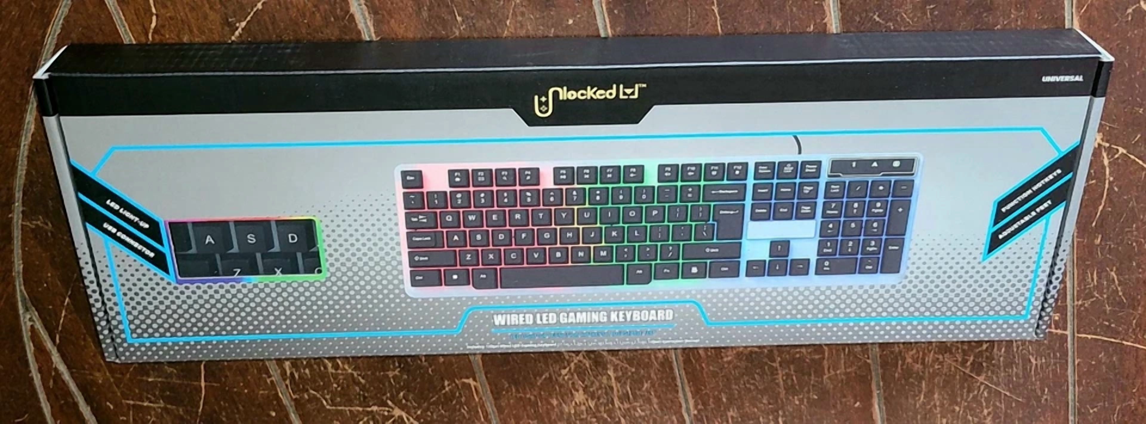 Unlocked Wired Led Gaming Keyboard ~Universal~ (17" X 5.2" X 1.1") #Gakb-0001