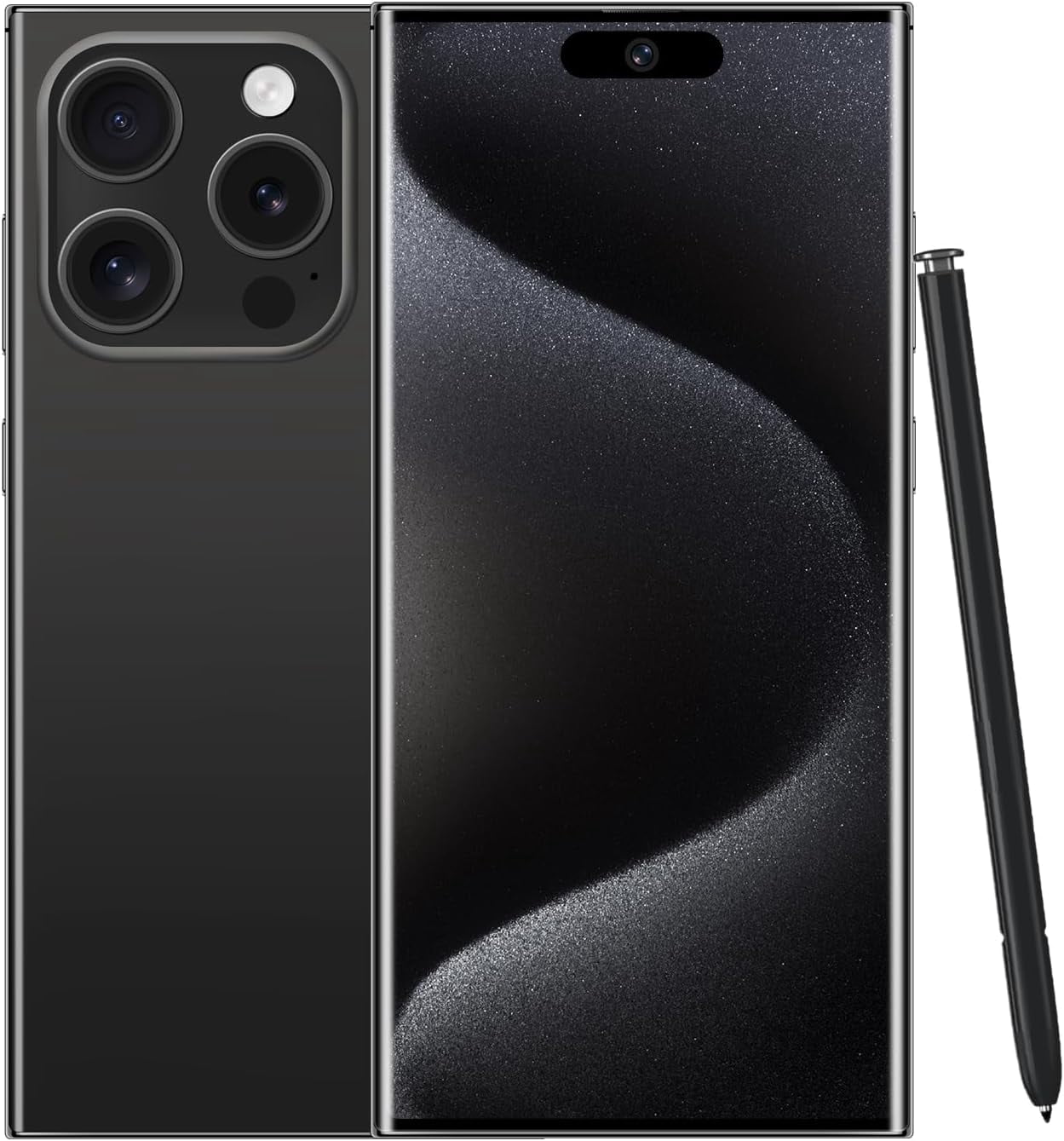 Unlocked android Phones I15 Ultra Cell Phone Android 13 Smart Phones 8GB+256GB Display 50MP+24MP Camera6800 mAhBuild-in Pen