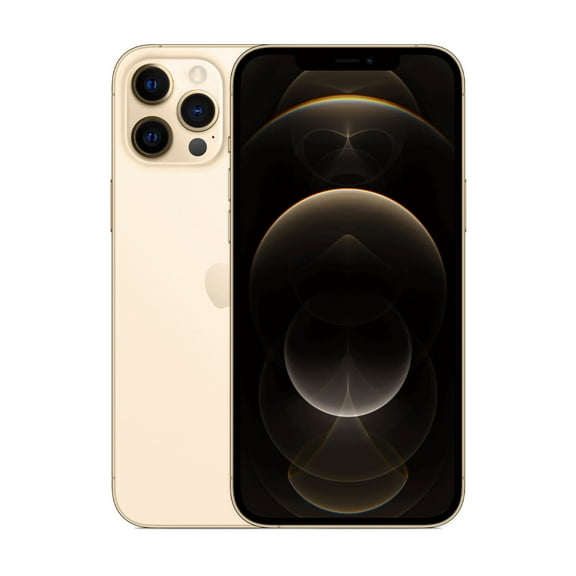 Pre-Owned Unlocked for All Carriers, Apple, iPhone 12 Pro, Cell Phone, Wireless Charging, 256GB, 6GB RAM, 2815 mAh, Gold
