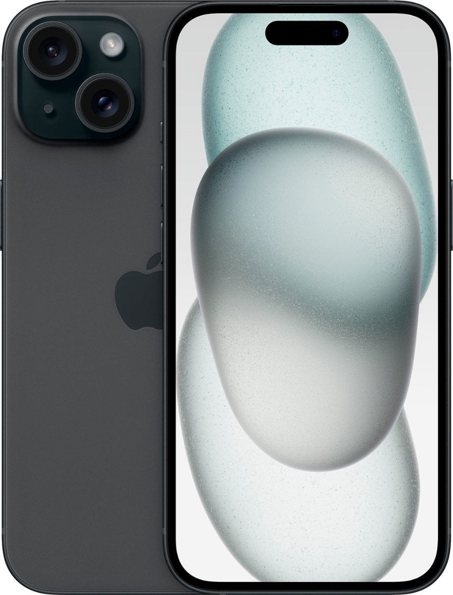 Unlocked for All Carriers, Apple, iPhone 15, Cell Phone, 128GB 6GB RAM, 3349 mAh, Retina XDR display, Black