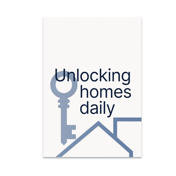 Unlocking Homes Daily Real Estate Decor - Leasing Agent - 13x19 Poster Print