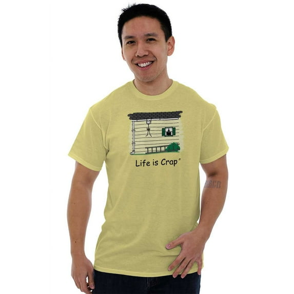 Unlucky Lost Falling Ladder Accident Men's Graphic T Shirt Tees Brisco Brands X
