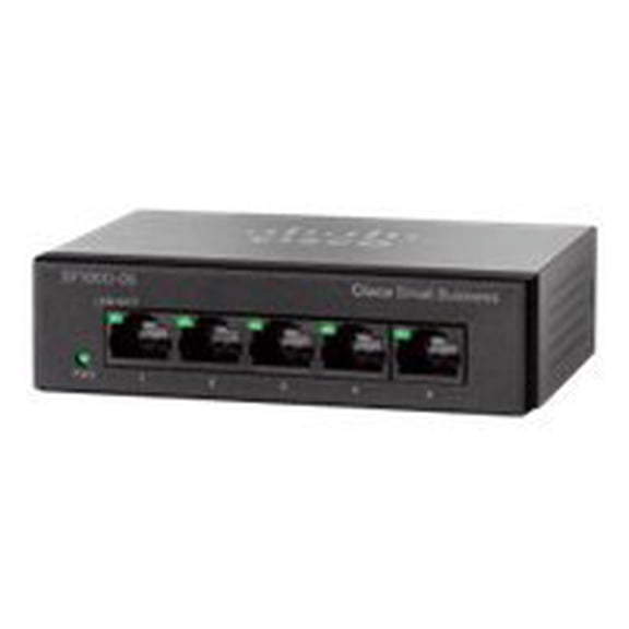 Cisco Small Business SF 100D-05 - Switch - unmanaged - 5 x 10/100 - desktop - DC power