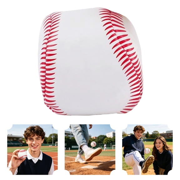 Unmarked Adult Baseballs, Standard Practice Baseball Size 2.76 Inch, Blank Baseballs Balls for High School League Training, Pitching, Throwing and Autograph,1PC