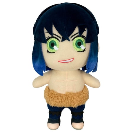 Unmasked Inosuke Hashibira - Demon Slayer 9" Plush (Great Eastern) 77234