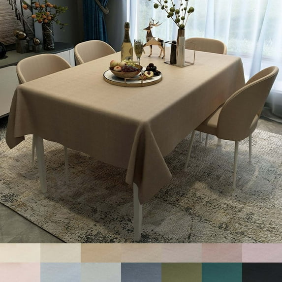 Rectangle Tablecloth Waterproof Oilproof Stainproof Wipeable PVC Table Cover-A-120x170cm(47x67inch)
