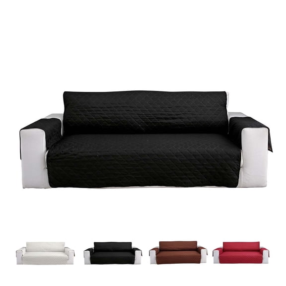 Unmbo Reversible Sofa Cover,Sofa Slipcover Couch Cover with Elastic Straps Quilted Non Slip Washable Furniture Protector