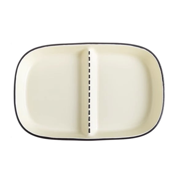 Unmbo Solid Color Ceramic Divided Dinner Plates for Adults,Divided Plate,Bariatric Plates for Portion Control