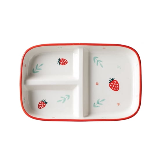 Unmbo Square Portion Control Plates for Weight Loss,Divided Plates Ceramic Plates