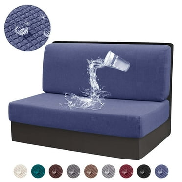 Unmbo Waterproof Sectional Replacement RV Seat Covers For Trailer Couch, 2 Pcs Stretch Camper Cushion Covers,RV Dinette Cushion Covers