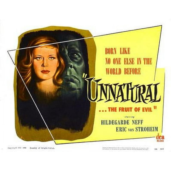 Unnatural Movie Metal Sign 8inx 12in Art Print on Metal 8x12 Multi-Color Square Adults Best Posters