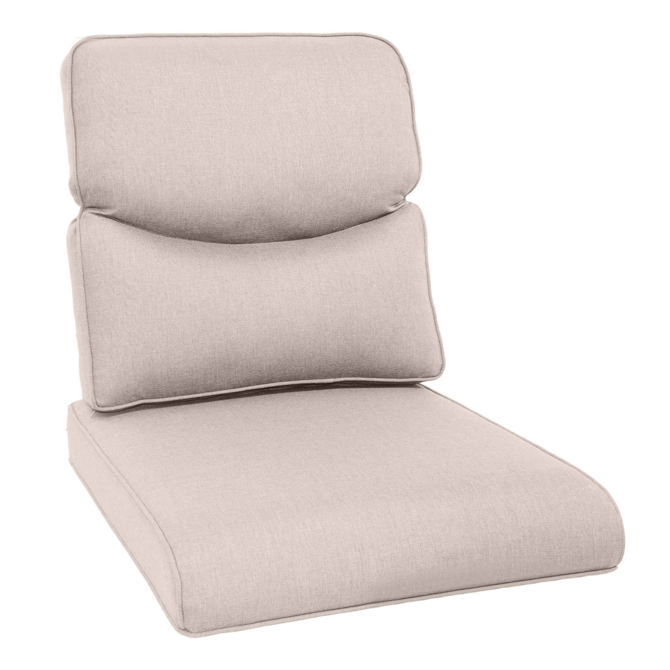 Unnifurnzi Outdoor Chair Cushions-22 x 25 x 4 Inch Fade Resistant Patio Chair Cushions Outdoor Seat Cushions for Patio Furniture Chair Sofa Couch-Beige