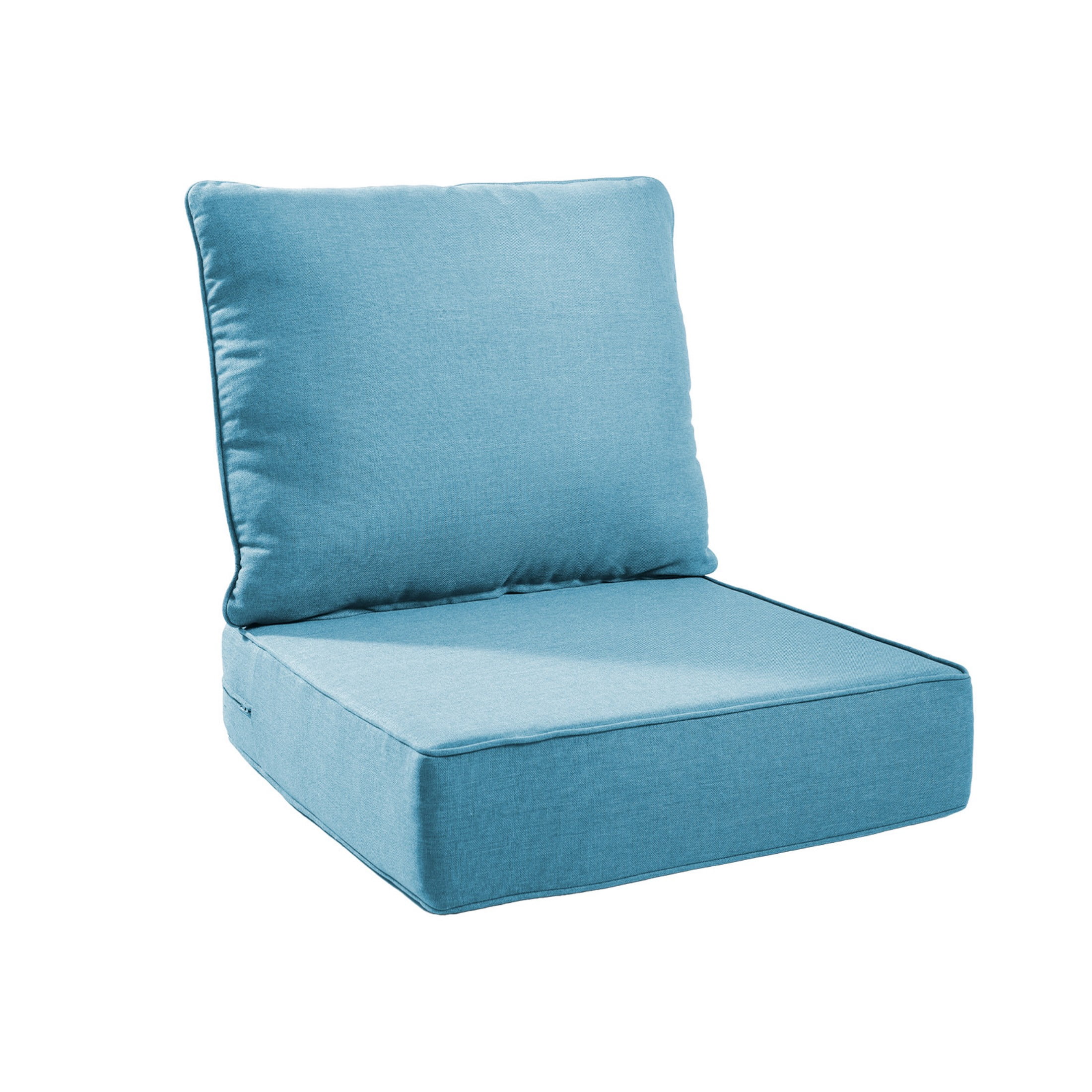 Unnifurnzi Outdoor Chair Cushions-24 x 24 x 6 Inch Patio Furniture Cushions with Water Resistant & Removable Cover Patio Cushions for Outdoor Furniture Chair Sofa Couch-Light Blue
