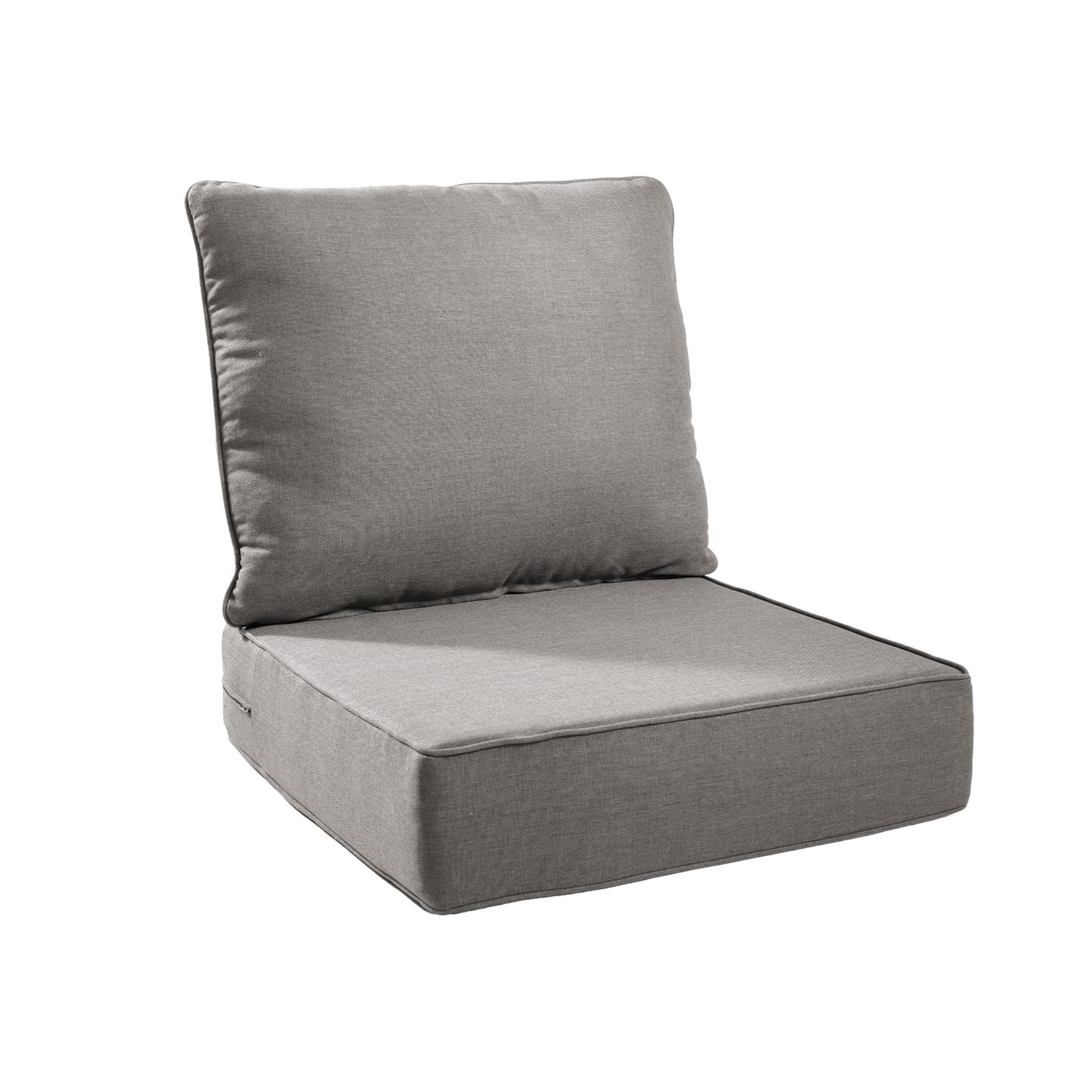 Unnifurnzi Outdoor Chair Cushions-24 x 24 x 6 Inch Patio Furniture Cushions with Water Resistant & Removable Cover Patio Cushions for Outdoor Furniture Chair Sofa Couch-Gray