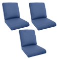 thumbnail image 1 of Unnifurnzi Outdoor Chair Cushions Set of 3-22 x 25 x 4 Inch High Density Sponge Patio Deep Seat Cushions Outdoor Furniture Cushions for Chair Sofa Couch-Blue, 1 of 7