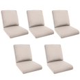 thumbnail image 1 of Unnifurnzi Outdoor Chair Cushions Set of 5-22 x 25 x 4 Inch High Density Sponge Patio Deep Seat Cushions Outdoor Furniture Cushions for Chair Sofa Couch-Beige, 1 of 7