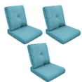 thumbnail image 1 of Unnifurnzi Outdoor Deep Seat Cushions Set of 3-22 x 25 x 4 Inch Outdoor Furniture Cushion with Water Resistant & Removable Cover Outdoor Chair Cushion for Patio Furniture Sofa Couch-Light Blue, 1 of 7