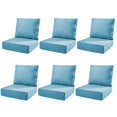 thumbnail image 1 of Unnifurnzi Patio Chair Cushions Set of 12-22 x 24 x 6 Inch Outdoor Furniture Cushion with Water Resistant & Removable Cover Outdoor Chair Cushion for Outdoor Furniture Sofa Couch-Light Blue, 1 of 7